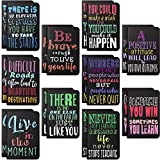 Inspirational Notepads Mini Motivational Journal Notebook Small Pocket Notepads for School Office Home Travel Gift Supplies, 10 Styles (Bright Colors,40 Pieces)