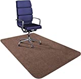 NUONASHEN Office Chair Mat for Hardwood Floor-35 X 47 Feet, Tile Floor Protector Brown Floor Mats Machine Washable Anti-Slip Non-Toxic Easy to Clean Chair Mat for Hardwood Floor with Rubber Stickers