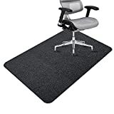 Office Desk Chair Mat for Hardwood Floors,Tile,Stone,Concrete,PVC Plastic Floor Protector Desk Mat 47" 36" Anti-Slip,Non-Toxic Multi-Purpose for Home Not for Carpet