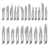 120 Surgical STERILE Scalpel Handle Blades #10#11#15#20# 21#22 +2 Free Scalpel Handle #3 and #4 Suitable for Dermaplaning, Crafts, Medical/Surgical Instruments/Equipment -CYNAMED Brand