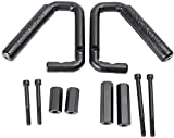 Pack of 2 Front Grab Bar Grab Handles Black Textured Compatible with 2007-2017 Jeep Wrangler JK JKU Car