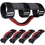 moveland 4 Pack Roll Bar Grab Handles Compatible with Jeep Wrangler UTV, Deluxe Roll Bar Grab Handles Easy-to-fit for 1987-2021 TJ YJ JK TJ Models (Red)