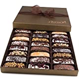 Barnett’s Biscotti Cookies Gift Basket | Christmas Gourmet Holiday Chocolate Food | Unique Idea For Him or Her Corporate Gifts, Men Women Families Thanksgiving Valentines Fathers & Mothers