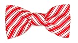Toddler Boy 4T 5T Red White Candy Cane Stripe Clip On Cotton Bow Tie Bowtie