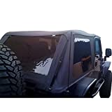 RAMPAGE PRODUCTS 109735 Frameless Trail Top for 1997-2006 Jeep Wrangler, Black Diamond Sailcloth w/Tinted Windows