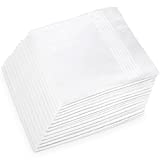 Ohuhu Men's Cotton Handkerchiefs, 13 Pack 100% Soft Cotton Handkerchief for Men White Pocket Square for Suit, 16''x16'' Hankerchief Mens Hankies