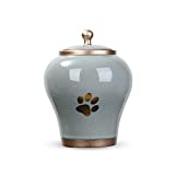 Youdear Memorials 6'' Handicrafts Pet Urns,Premium Urns for Dog and Cat Ashes,Suitable Size Keepsake Urns for Ashes Up to 60 Cubic inches (Large)