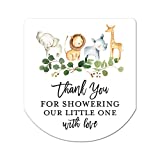 Baby Shower Hand Sanitizer Favor Stickers - Set of 60 Labels (Jungle Safari)