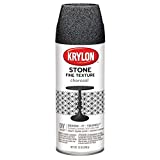 Krylon K03704000Fine Stone Textured Finish, Charcoal 12 Ounce (Pack of 1)
