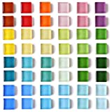 Mymazn 48 Refrigerator Magnets Cute Fridge Magnets for Whiteboard, Locker | Colorful Magnets Glass Decorative Magnets for Office Kitchen (24 x 2)