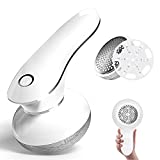 Moyidea Fabric Shaver, Portable Electric Lint Remover with 3 Extra Replaceable Blades, Effective Lint Shaver for Clothing Furniture Carpet Lint Balls Bobbles, Battery Operated Pill Fuzz Remover