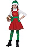 California Costumes Girls Elf in Charge Child Costume, Red/Green/White, Large / Extra Large