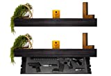 Tactical Traps Defender 45R Gun Shelf with Trap Door | Long-Barrel Gun, Rifle, Shotgun Storage with RFID Lock | Secure & Safe Hidden Gun Compartment | 45" X 12" X 4" Midnight Black