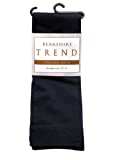 Berkshire Women's Plus-Size Queen Trend Opaque Trouser Socks - Sandalfoot, Black, Queen Size