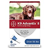 K9 Advantix II Flea and Tick Prevention for Extra-Large Dogs 6-Pack, Over 55 Pounds