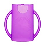 The Flipping Holder, a Mess-Free Food Pouch and Juice Box Holder for Babies, Toddlers, and Kids (Purple)