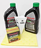 Kawasaki Genuine 49065-0721 Oil Change Kit w/Yellow Oil pad, Funnel and 10W-40 Oil