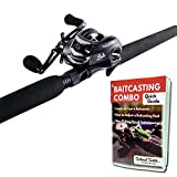 Tailored Tackle Bass Fishing Baitcasting Combo 7 Ft 2 -Piece | Casting Rods Power: Med. Heavy Fast Action | 7 BB Baitcast Reels Gear Ratio - 6.3:1 | Baitcaster Pole (Right Handed Baitcaster)