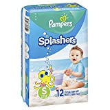 Pampers Splashers Swim Diapers Disposable Swim Pants, Small (13-24 lb), 12 Count