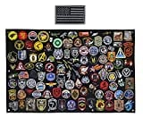 Antrix Extra Large (45x30") Tactical Patch Display Panel Patch Display Board Patch Holder Patch Display Poster Frame Military Patch Board Panel for Collecting Army Combat Hook and Loop Emblems Patches