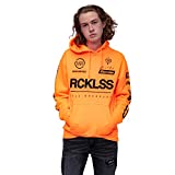 Young and Reckless - Fast Track Hoodie - Genuine Young & Reckless, Streetwear, Hoodie, Aesthetic Clothes, Graphic Print Orange