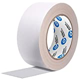 Professional Grade Gaffer Tape 2"x30 Yards, Floor Tape for Electrical Cords Cable Tape, Non-Reflective Matte Finish Gaff Tape, No Residue Multipurpose White Gaffers Tape 2 inch