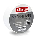 XFasten Professional Grade Gaffer Tape, 2 Inch X 30 Yards (White)