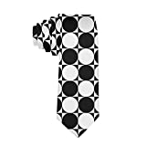 Polka Dot Tie Black And White Necktie Men's Neckties Classic Slim Ties Gifts for Office Wedding Business Men's Ties-polka dot black white checkered plaid (8)