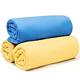HOTOR 17'' x 13'' Car Drying Towel for Car Wash, Super Absorbent Chamois Cloth for Car with Quick Dry Design, Durable and Multipurpose PVA Shammy Cloth for Car Cleaning, Dusting, Drying and Detailing