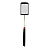 Houseables Inspection Mirror, LED Light Telescoping Mirrors, 34" Extension, 360° Rotation, Extendable, Telescopic Handle, Retractable Lighted Tool On A Stick, for Mechanic, Home Inspector, Automotive