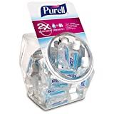 PURELL Advanced Hand Sanitizer Refreshing Gel, Clean Scent, 1 Fl Oz Travel Size Flip-Cap Bottle with Display Bowl (Pack of 36) – 3901-36-BWL