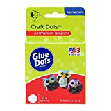 Glue Dots Double-Sided Craft Dots, 1/2'', Clear, Roll of 200 (08165E), Count