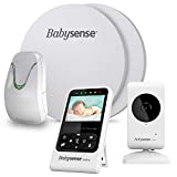 New Model - Babysense Video & Baby Movement Monitor - Bundle Pack - Babysense Video Baby Monitor V24R with Babysense 7 Under-The-Mattress Baby Movement Monitor - 2 in 1