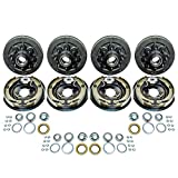 EPR Distribution 4PK Trailer 8 On 6.5" Hub Drum Brake Kits with 12"x2" Electric Brakes 7000 lbs Axle