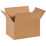 Aviditi 14108 Corrugated Cardboard Box 14" L x 10" W x 8" H, Kraft, for Shipping, Packing and Moving (Pack of 25)