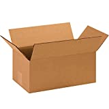 Partners Brand P1486R Corrugated Boxes, 14 1/2"L x 8 3/4"W x 6"H, Kraft (Pack of 25)