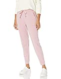 Amazon Brand - Daily Ritual Women's Relaxed Fit Terry Cotton and Modal Patch Pocket Jogger, Dusty Pink, Small