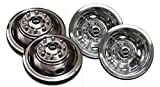 PacificDualies 49-1608 Polished 16 Inch 8 Lug Stainless Steel Wheel Simulator Kit for 1974-2000 Chevy GMC 3500; 1974-1998 Ford F350; 2008-2021 E350/E450 Van; 1974-1999 Dodge Ram 3500