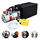 Electric Hydraulic Pump Unit  Metal Reservoir  for Dump Trailer (Double Acting 10 Quart)