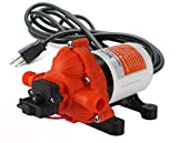 SEAFLO 110V 3.3 GPM 45 PSI Water Diaphragm Pressure Pump - 4 Year Warranty!!! with Plug for Wall Outlet