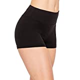 ALWAYS Women Workout Yoga Shorts - Premium Buttery Soft Solid Stretch Cheerleader Running Dance Volleyball Short Pants Black XL