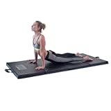 Ultimate Body Press Exercise and Yoga Mat - 6’4” x 3’ x 2” - Four Panel Folding Mat with Premium Materials and Foam - Sized Right for Your Fitness