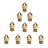 Creality 3D Printer Extruder Nozzle 10PCS 0.4mm MK8 for Makerbot Anet A8 Creality CR-10 CR-10S S4 S5 Ender-3/Ender 3 Pro/Ender 3 V2