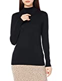 Amazon Essentials Women's Lightweight Long-Sleeve Mockneck Sweater, Black, Medium