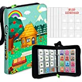 TCG Binder Holder for Animal Crossing Mini Amiibo Cards, NFC Tag Game Cards,204 Cards Capacity Sleeves Card Trading Case Carrying Case(Small)