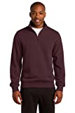 Sport-Tek Men's 1/4 Zip Sweatshirt M Maroon