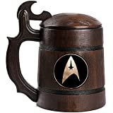 Star Trek Beer Mug, Enterprise Beer Stein, Custom Beer Stein, Gamer Gift, Vulcan Beer Tankard, Gift for Men, Gift for Him