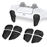 PlayVital 2 Pair Shoulder Buttons Extension Triggers for PS5 Controller, Game Improvement Adjusters for Playstation 5 Controller, Bumper Trigger Extenders for PS5 Controller - Black