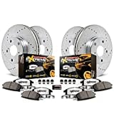 Power Stop K6405-36 Front and Rear Z36 Truck & Tow Brake Kit, Carbon Fiber Ceramic Brake Pads and Drilled/Slotted Brake Rotors