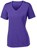 Opna Women's Short Sleeve Moisture Wicking Athletic Shirt, Medium, Purple